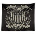United We Stand American Flag Print Tapestry