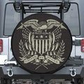 United We Stand American Flag Print Tire Cover