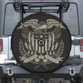 United We Stand American Flag Print Tire Cover With Camera Hole