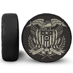 United We Stand American Flag Print Tire Cover With Camera Hole