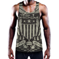 United We Stand American Flag Print Men's Workout Tank Top