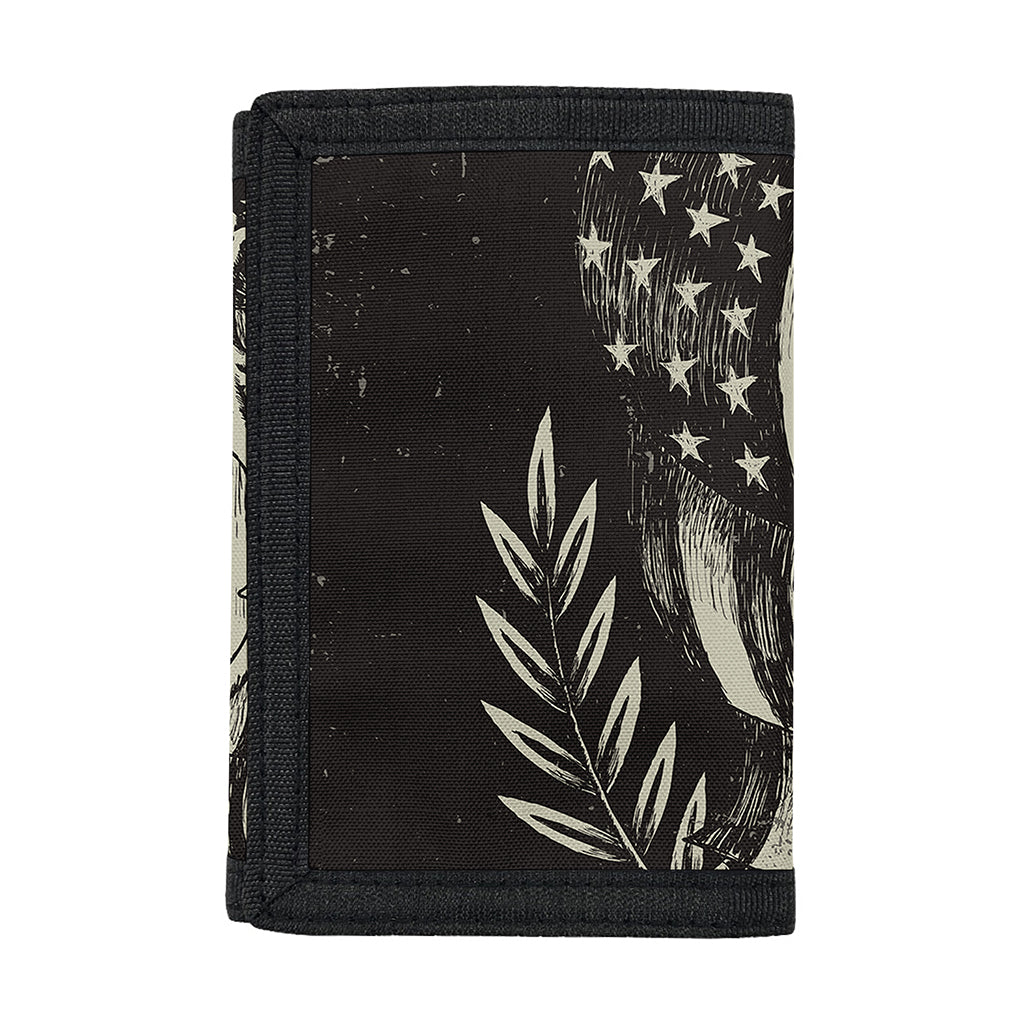 United We Stand American Flag Print Trifold Wallet