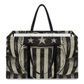 United We Stand American Flag Print Utility Tote Bag