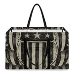 United We Stand American Flag Print Utility Tote Bag
