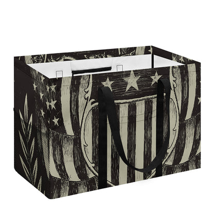 United We Stand American Flag Print Utility Tote Bag