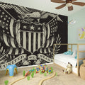 United We Stand American Flag Print Wall Sticker