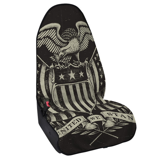 United We Stand American Flag Print Waterproof Car Seat Cover