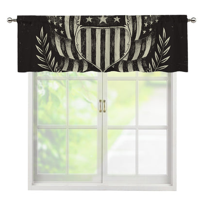 United We Stand American Flag Print Window Valance