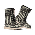 United We Stand American Flag Print Winter Boots