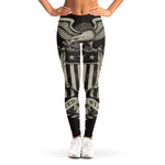 United We Stand American Flag Print Women's Leggings