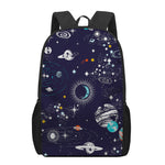 Universe Galaxy Outer Space Print 17 Inch Backpack
