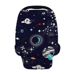 Universe Galaxy Outer Space Print Baby Seat Cover