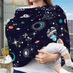 Universe Galaxy Outer Space Print Baby Seat Cover