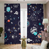 Universe Galaxy Outer Space Print Blackout Pencil Pleat Curtains