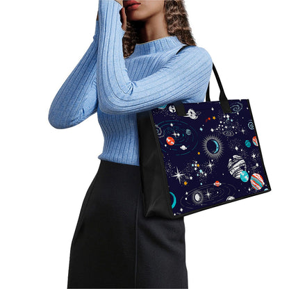 Universe Galaxy Outer Space Print Canvas Tote Bag