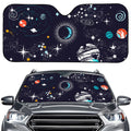 Universe Galaxy Outer Space Print Car Windshield Sun Shade
