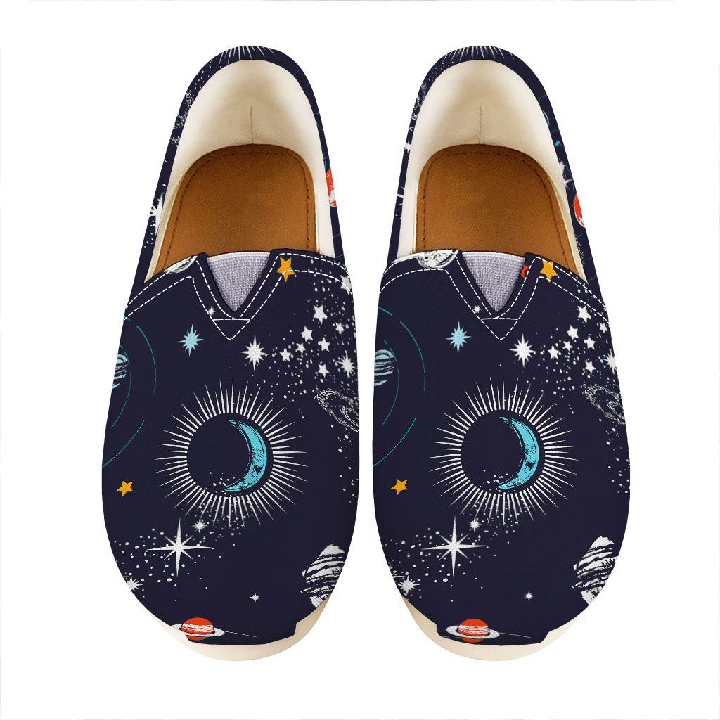 Universe Galaxy Outer Space Print Casual Shoes