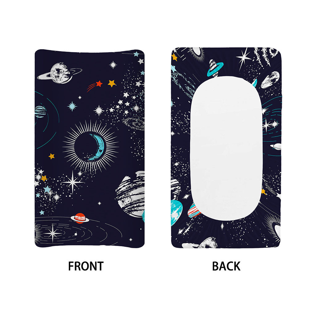 Universe Galaxy Outer Space Print Changing Pad Cover