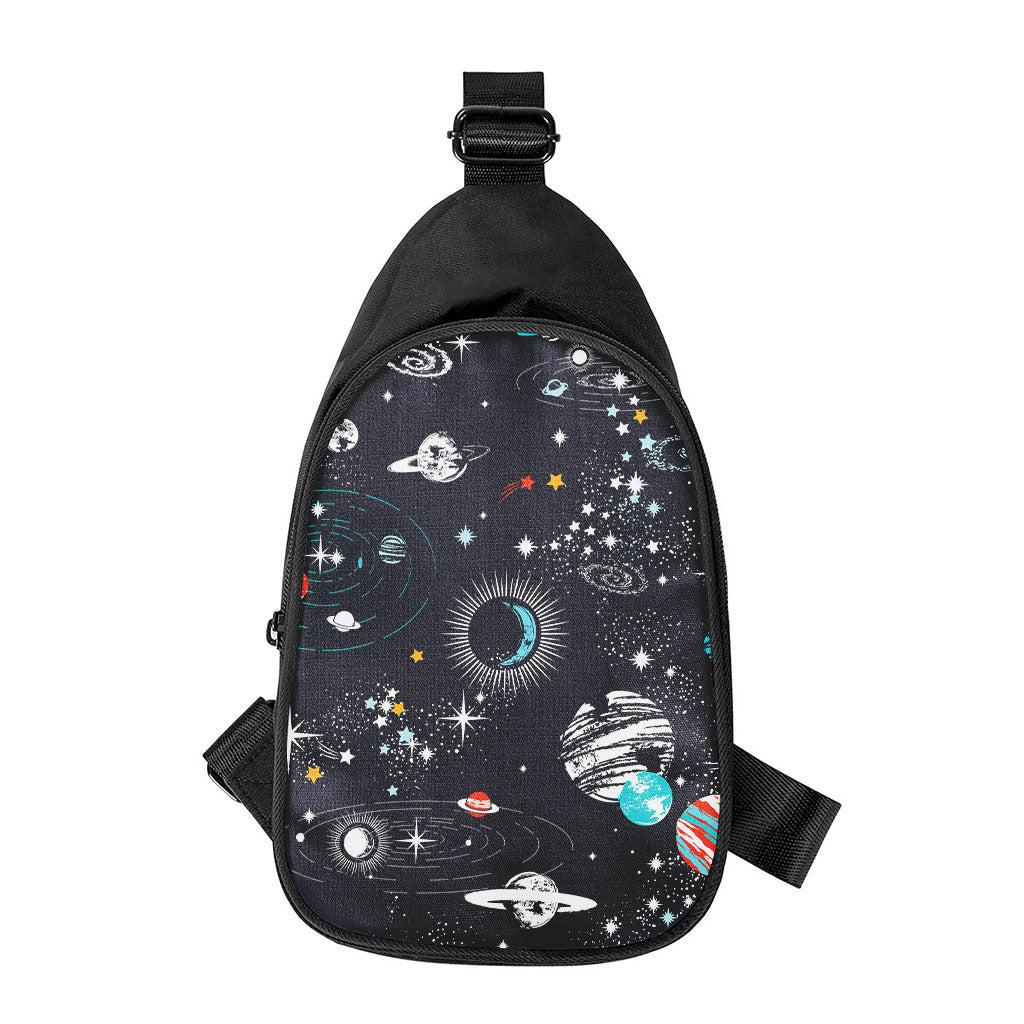 Universe Galaxy Outer Space Print Chest Bag