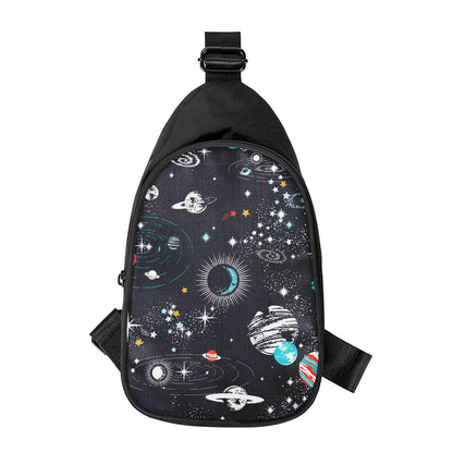 Universe Galaxy Outer Space Print Chest Bag