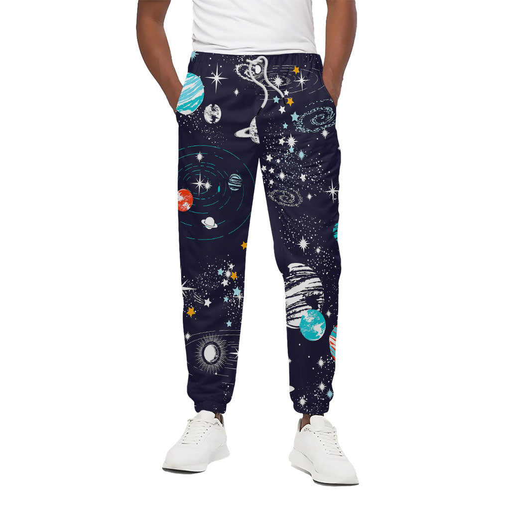 Universe Galaxy Outer Space Print Cotton Pants