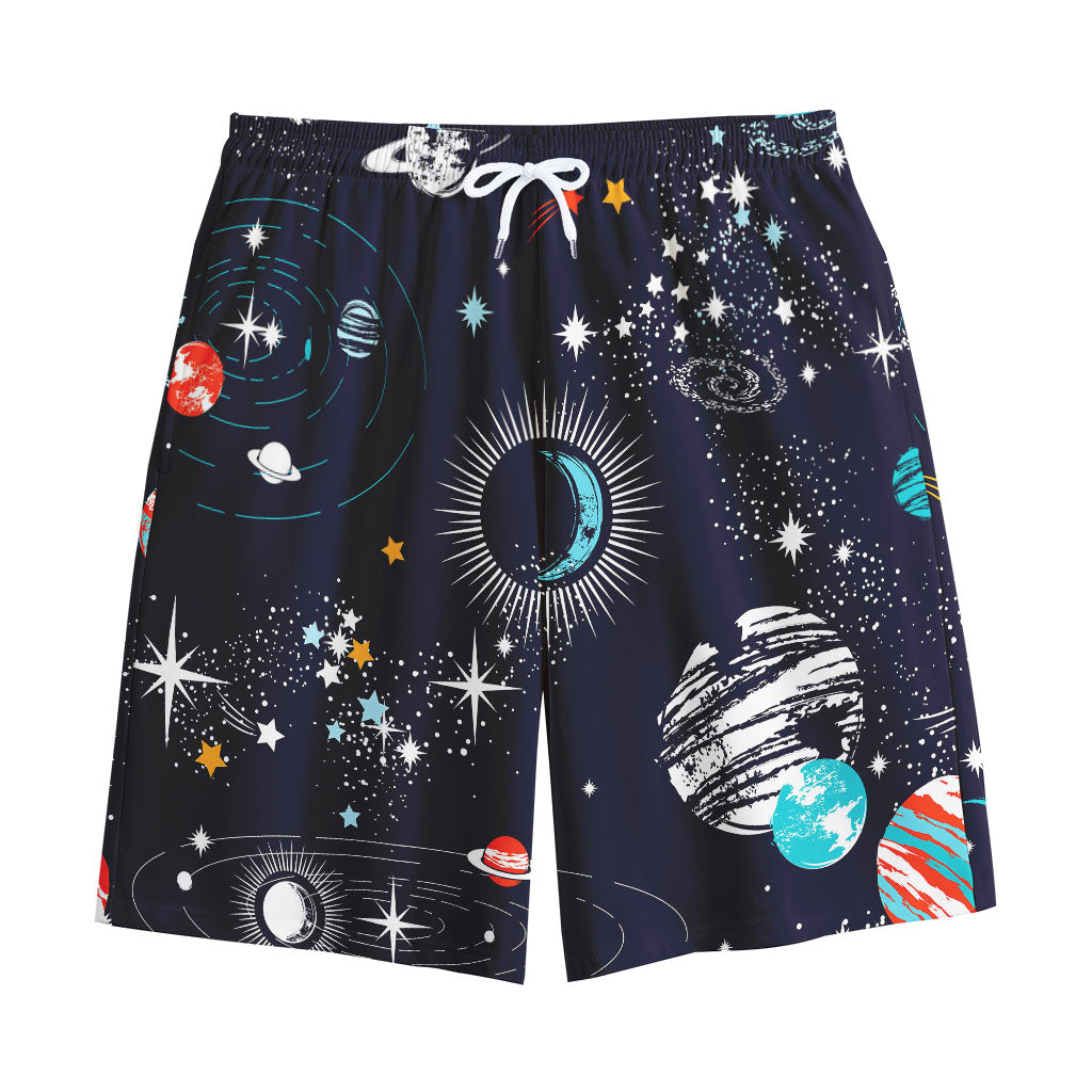 Universe Galaxy Outer Space Print Cotton Shorts