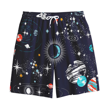 Universe Galaxy Outer Space Print Cotton Shorts