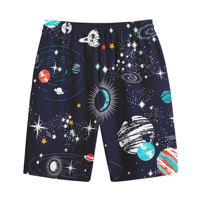 Universe Galaxy Outer Space Print Cotton Shorts