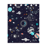 Universe Galaxy Outer Space Print Curtain