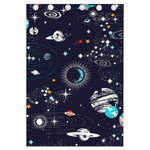 Universe Galaxy Outer Space Print Curtain