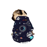 Universe Galaxy Outer Space Print Dog Zip Up Jacket