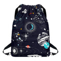 Universe Galaxy Outer Space Print Drawstring Backpack