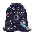 Universe Galaxy Outer Space Print Drawstring Bag