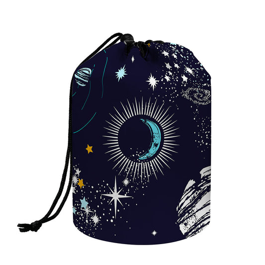 Universe Galaxy Outer Space Print Drawstring Makeup Bag