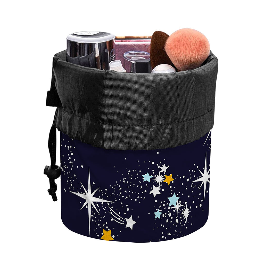 Universe Galaxy Outer Space Print Drawstring Makeup Bag