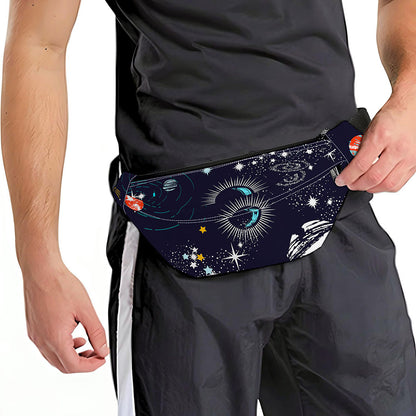 Universe Galaxy Outer Space Print Fanny Pack