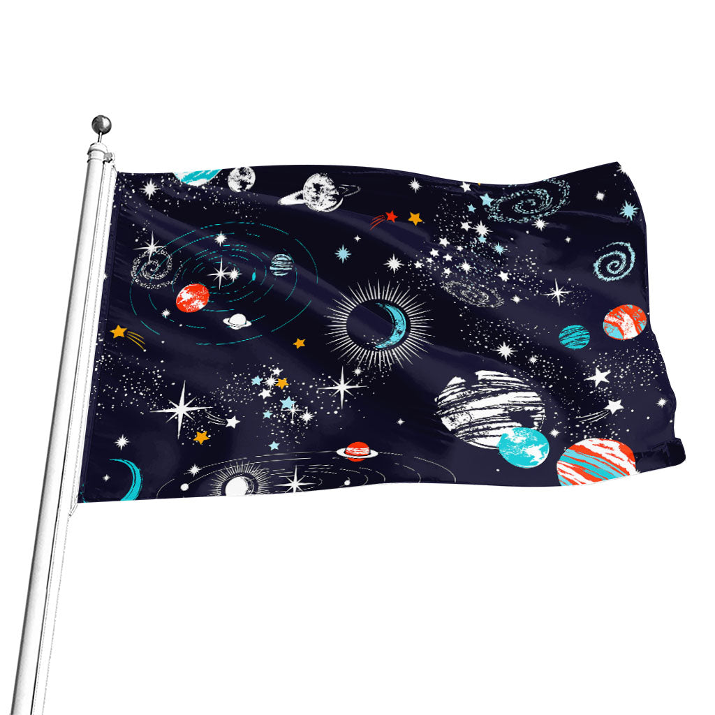 Universe Galaxy Outer Space Print Flag
