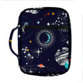 Universe Galaxy Outer Space Print Front Pocket Bible Bag