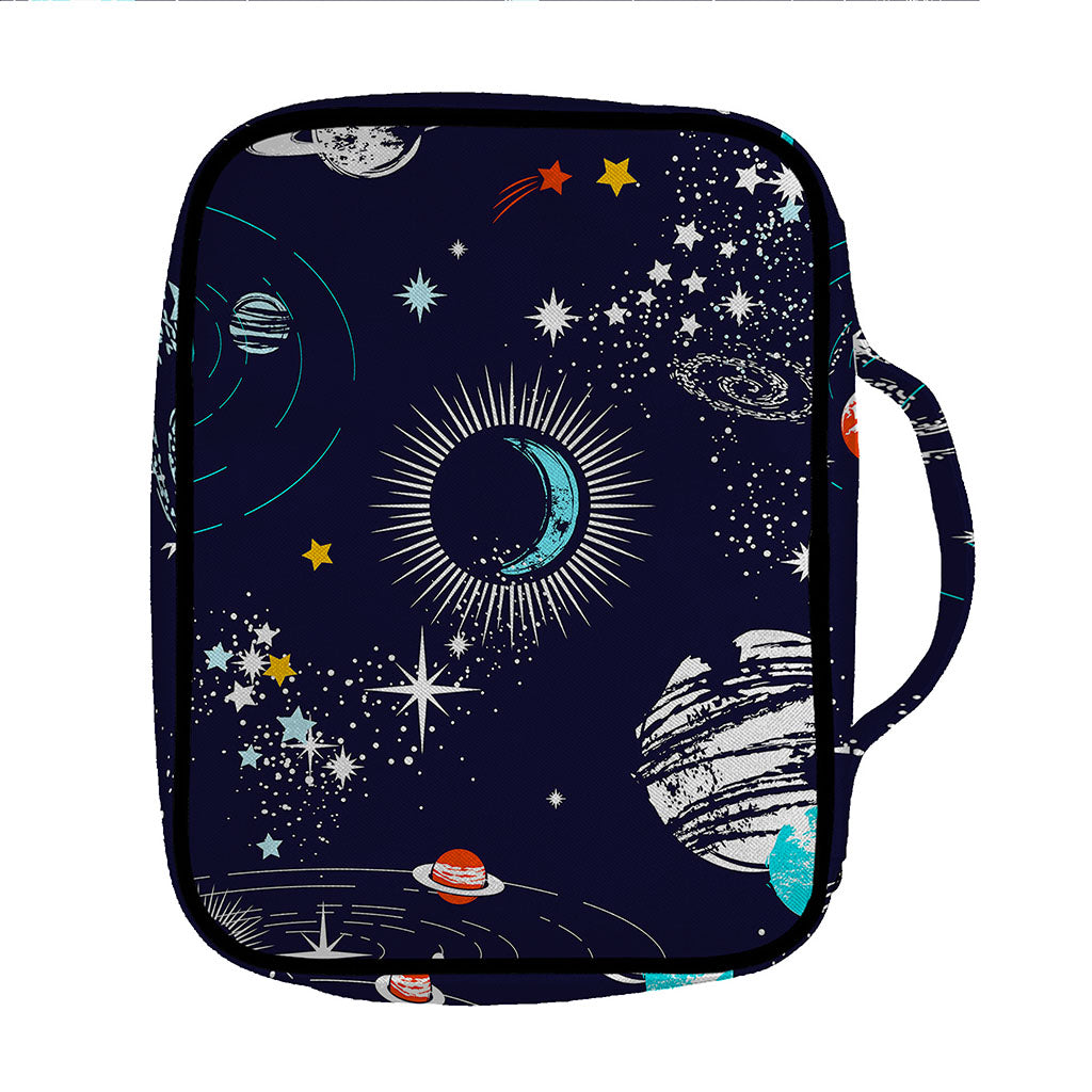 Universe Galaxy Outer Space Print Front Pocket Bible Bag