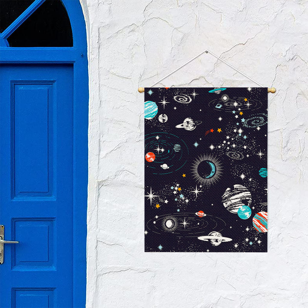 Universe Galaxy Outer Space Print Garden Flag