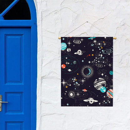 Universe Galaxy Outer Space Print Garden Flag