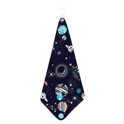 Universe Galaxy Outer Space Print Hand Towel