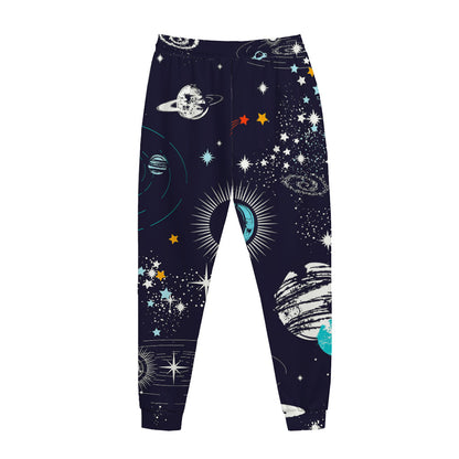 Universe Galaxy Outer Space Print Jogger Pants