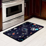Universe Galaxy Outer Space Print Kitchen Mat