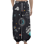Universe Galaxy Outer Space Print Lantern Pants
