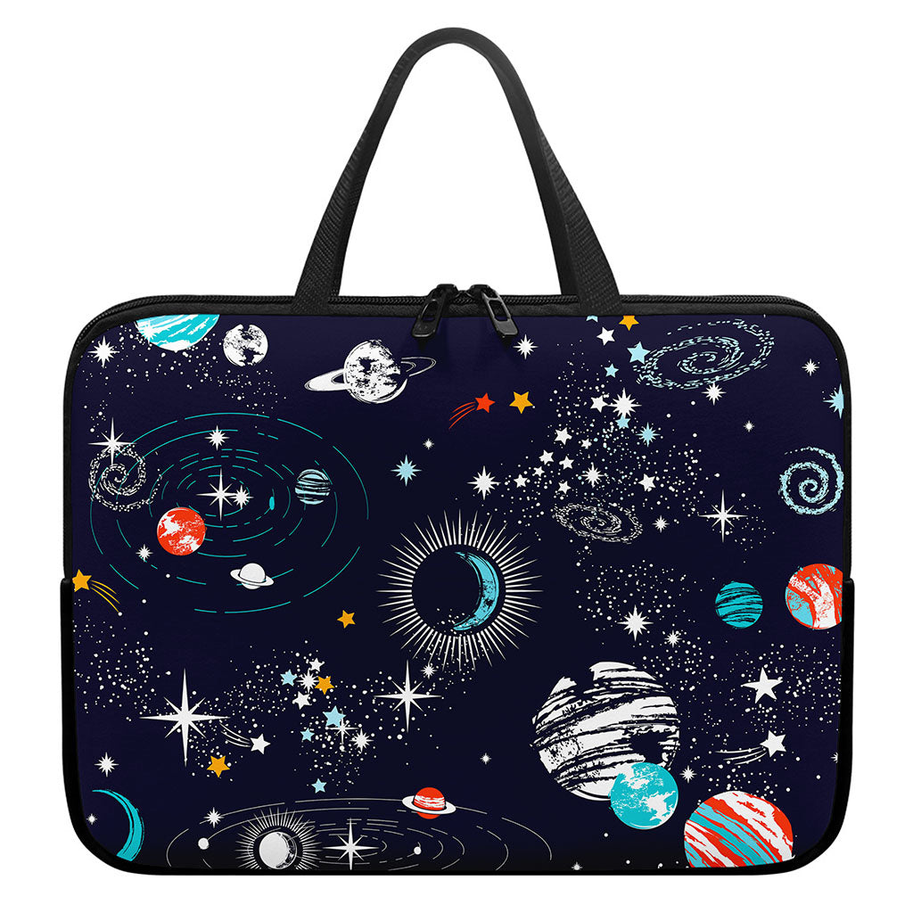 Universe Galaxy Outer Space Print Laptop Sleeve With Handle
