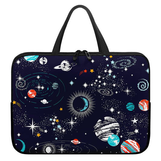 Universe Galaxy Outer Space Print Laptop Sleeve With Handle