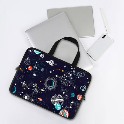 Universe Galaxy Outer Space Print Laptop Sleeve With Handle