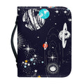 Universe Galaxy Outer Space Print Leather Bible Cover