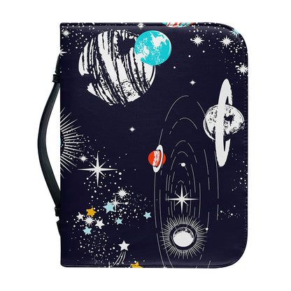 Universe Galaxy Outer Space Print Leather Bible Cover